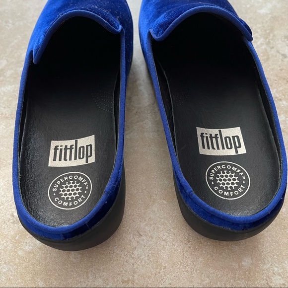 fitflop velvet mules